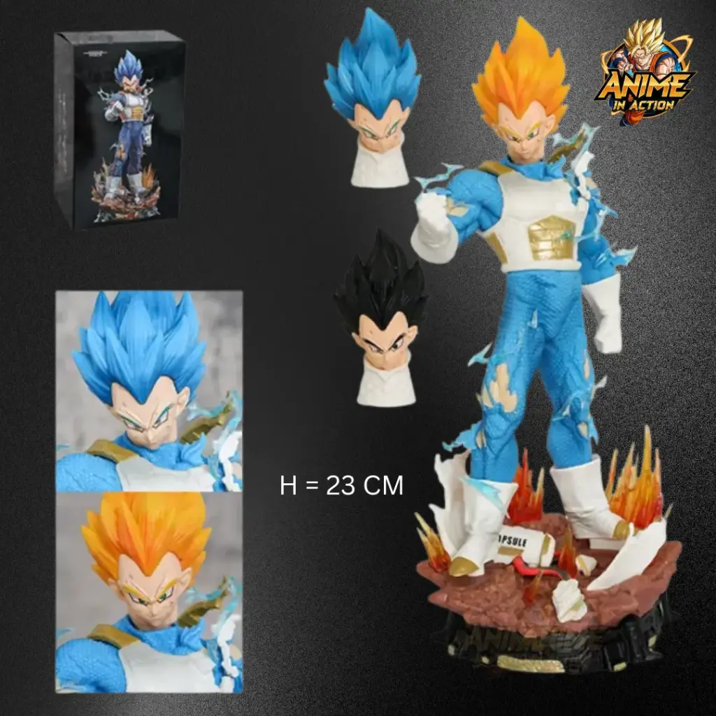 Vegeta Standing Three Heads 23cm Figure