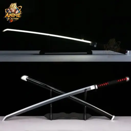 Tanjiro Black Neon Katana 104cm | Demon Slayer Sword Replica